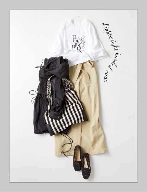 Style01 リラクシーなモノトーンコーデで際立つスタイルアップ