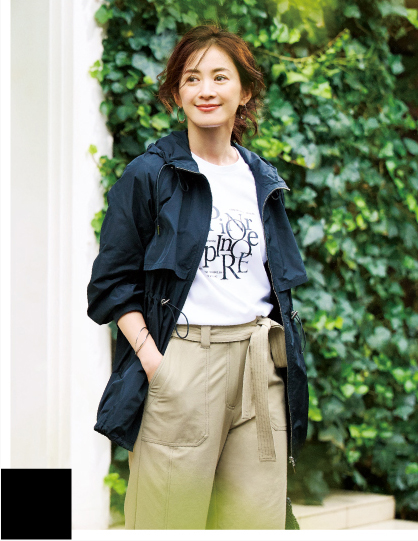 Style01 リラクシーなモノトーンコーデで際立つスタイルアップ