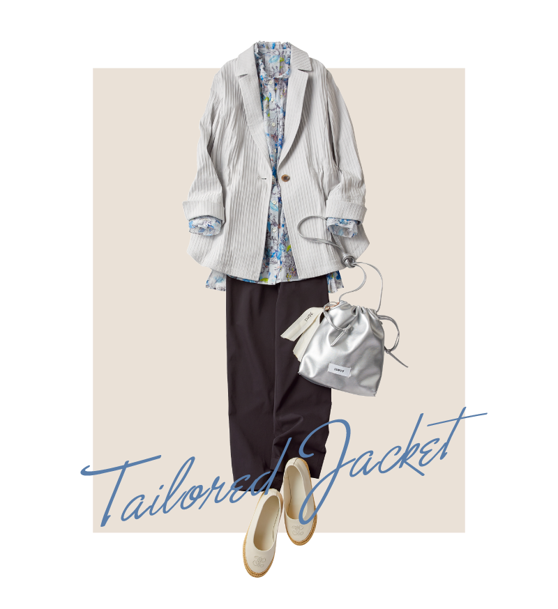 Style04 美シルエットを追求したコンパクトなテーラードジャケット