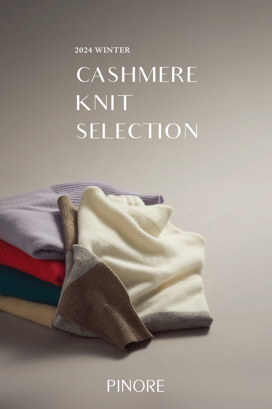 PINORE 2024 WINTER CASHMERE KNIT SELECTION